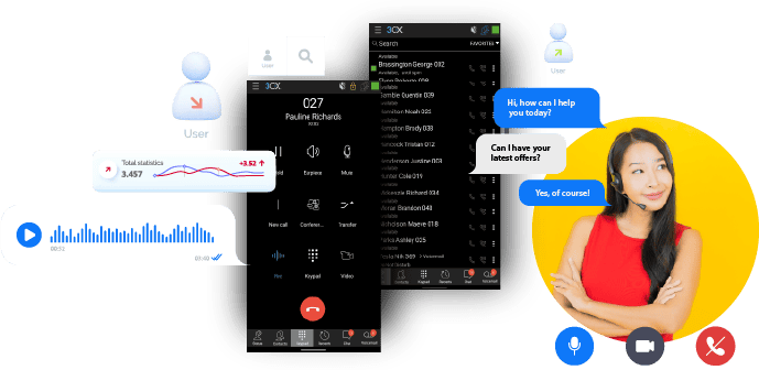 calncall 3cx phone system